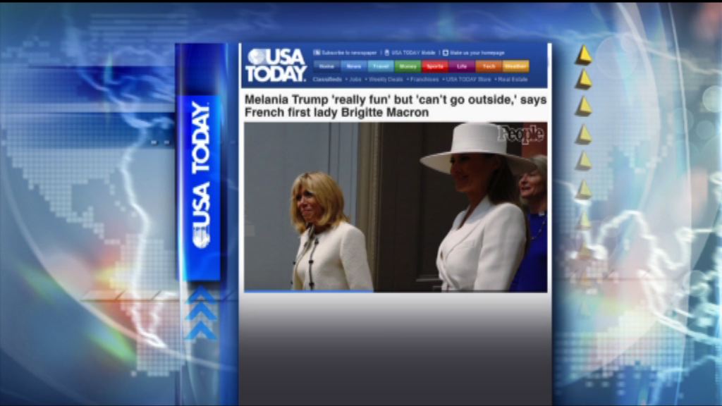 【環球薈報】法第一夫人指梅拉尼婭難隨意行事