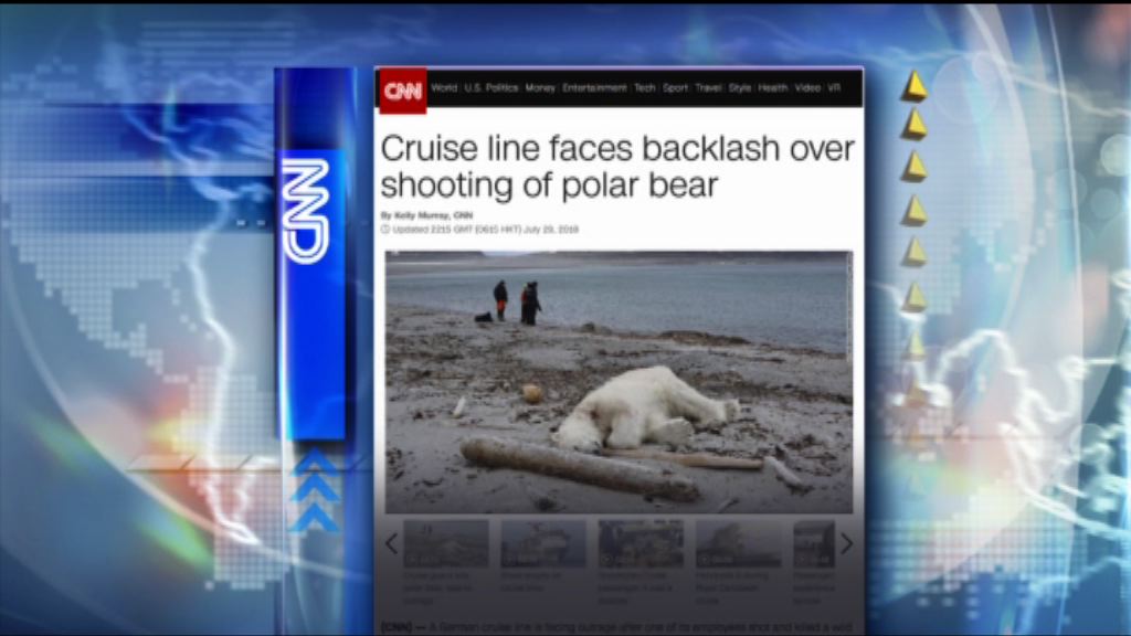 【環球薈報】挪威北極熊遭觀光船員射殺