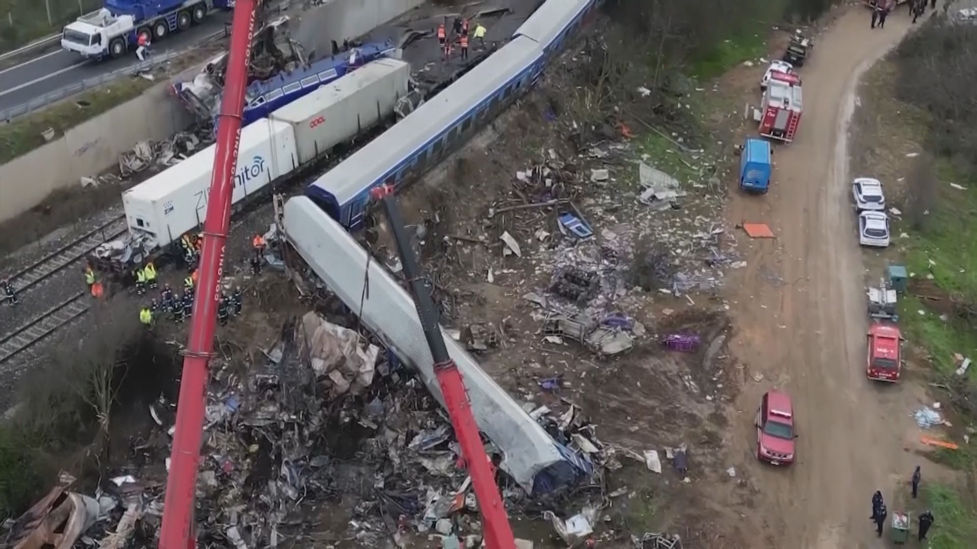 希臘列車相撞出軌事件死亡人數增至57人