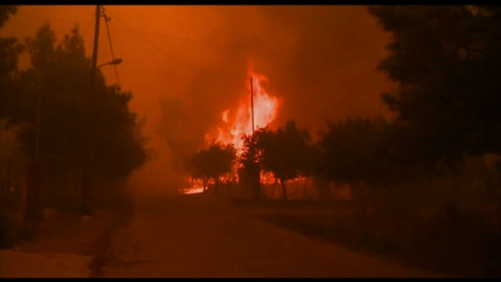 希臘山火有人跳海逃生 海上發現屍體 