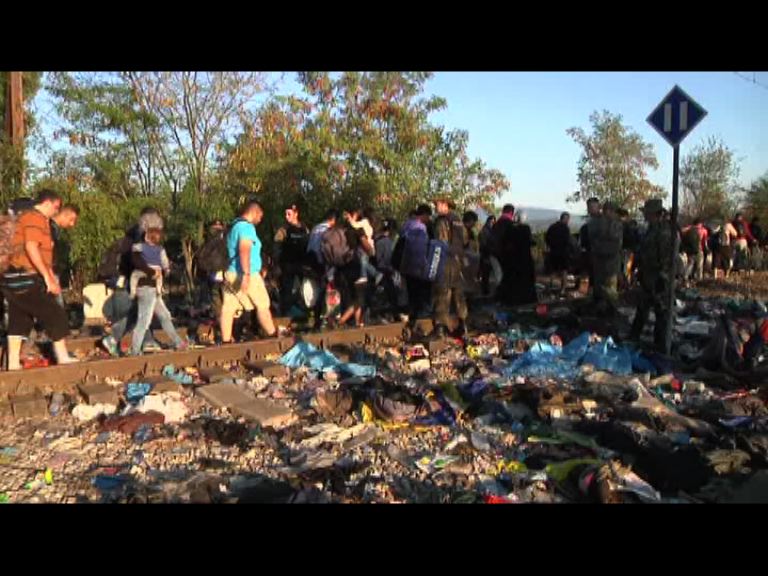 馬其頓過境難民源源不絕