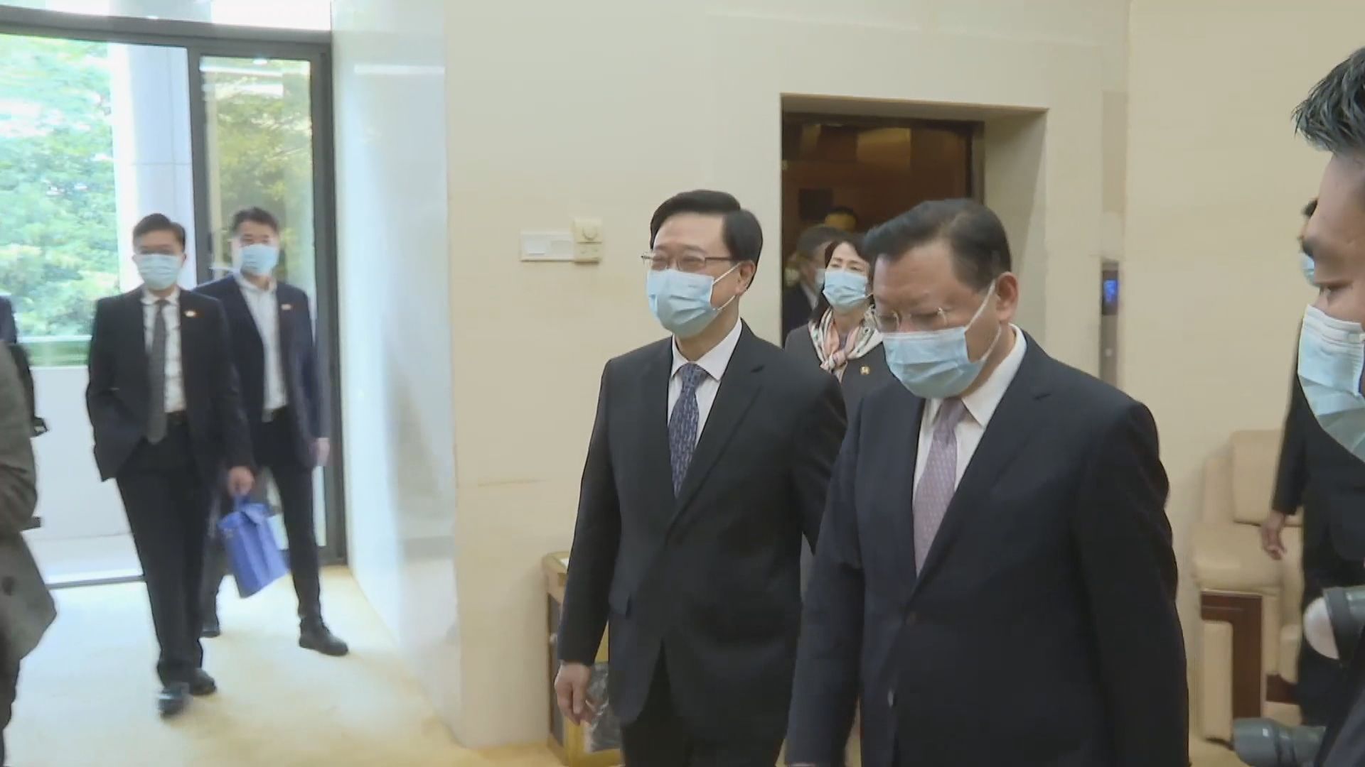 李家超訪問廣州與廣東省委書記黃坤明會面