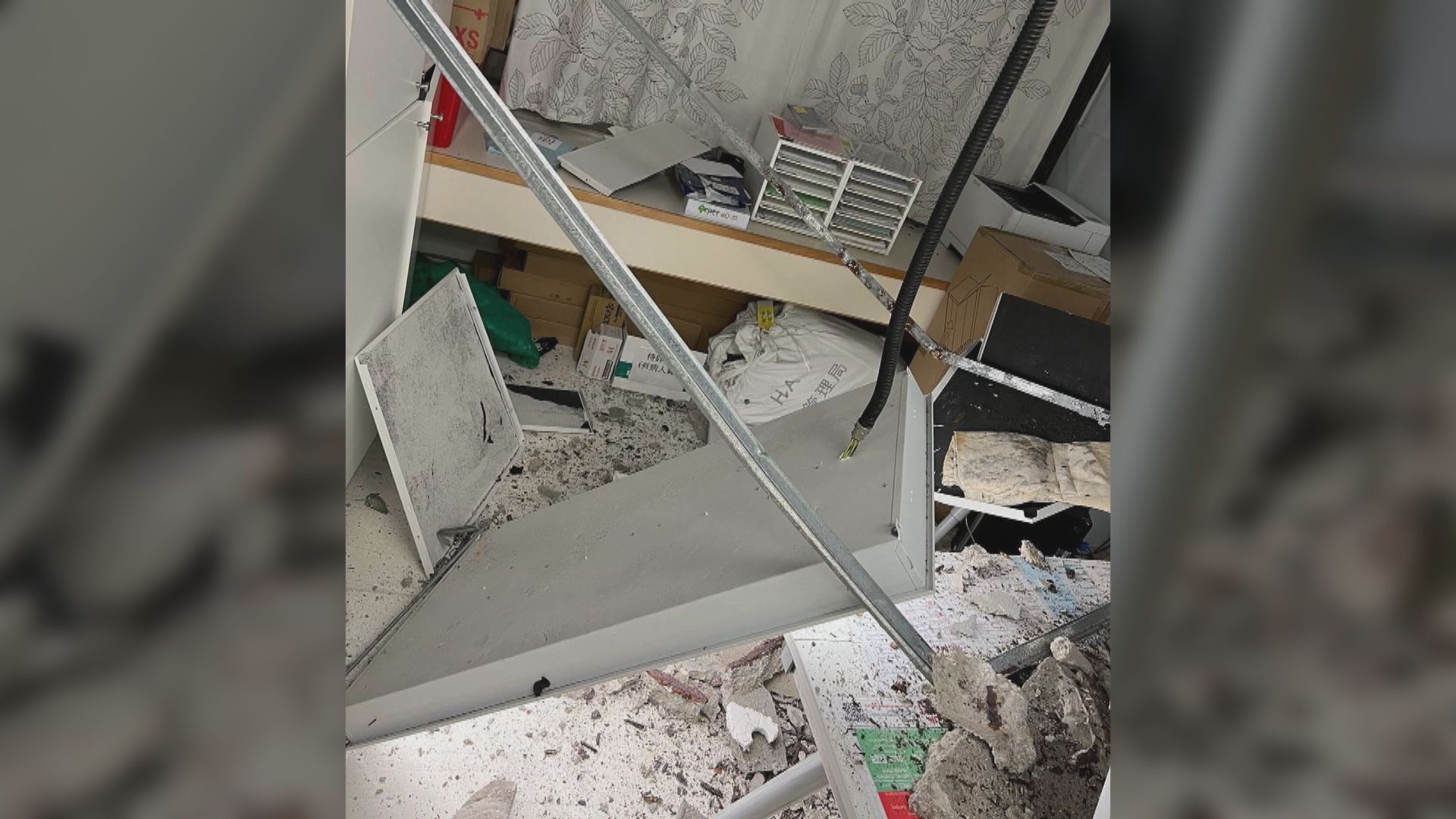 葵涌醫院天花塌石屎　醫管局致歉設委員會檢討