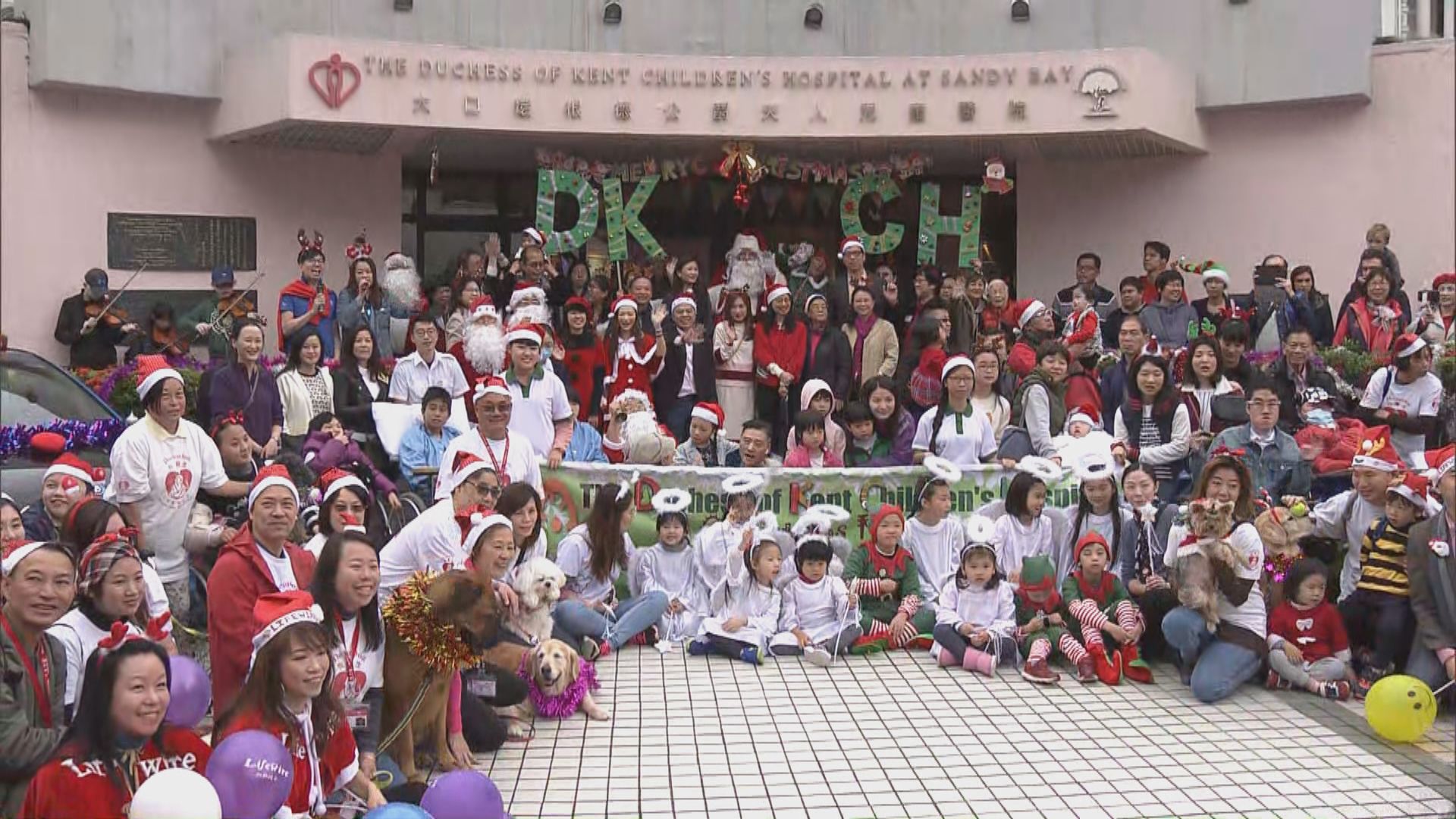大口環兒童醫院為病童慶祝聖誕