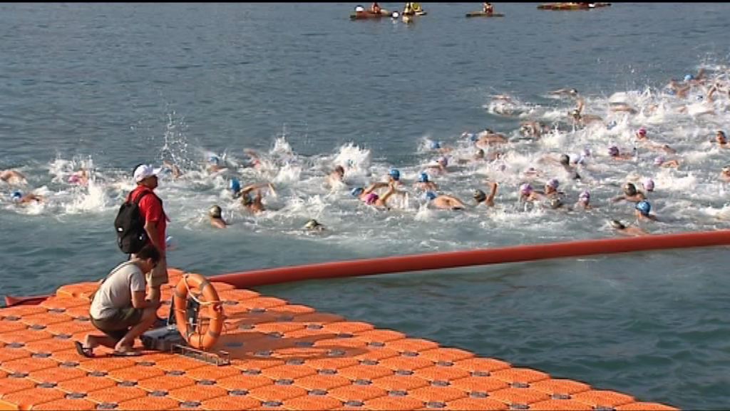 三千人參加維港渡海泳