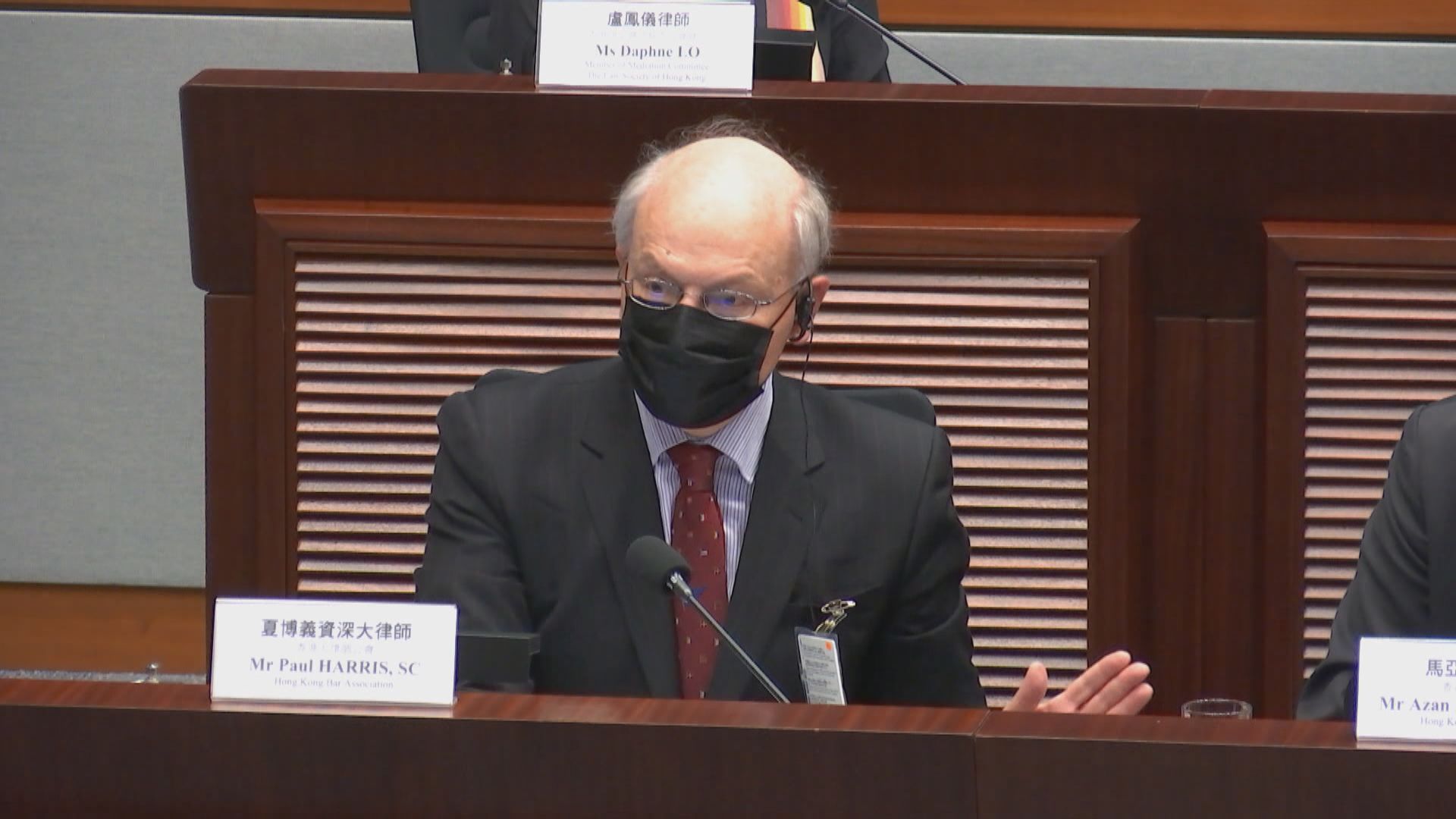 被追問有否辭任大律師公會主席壓力　夏博義：沒補充