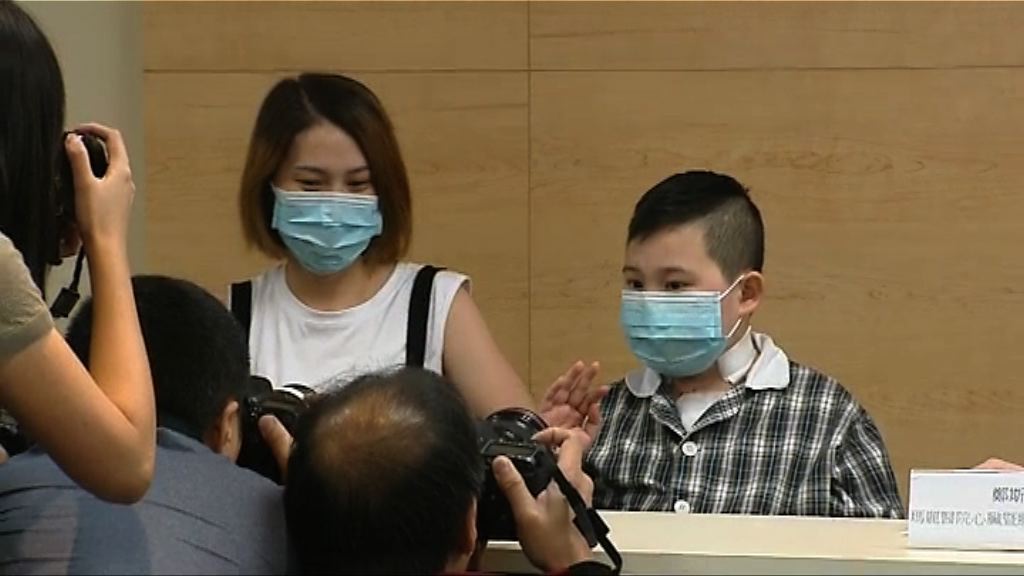 心臟衰竭男童鄧啟謙母親感激捐贈者