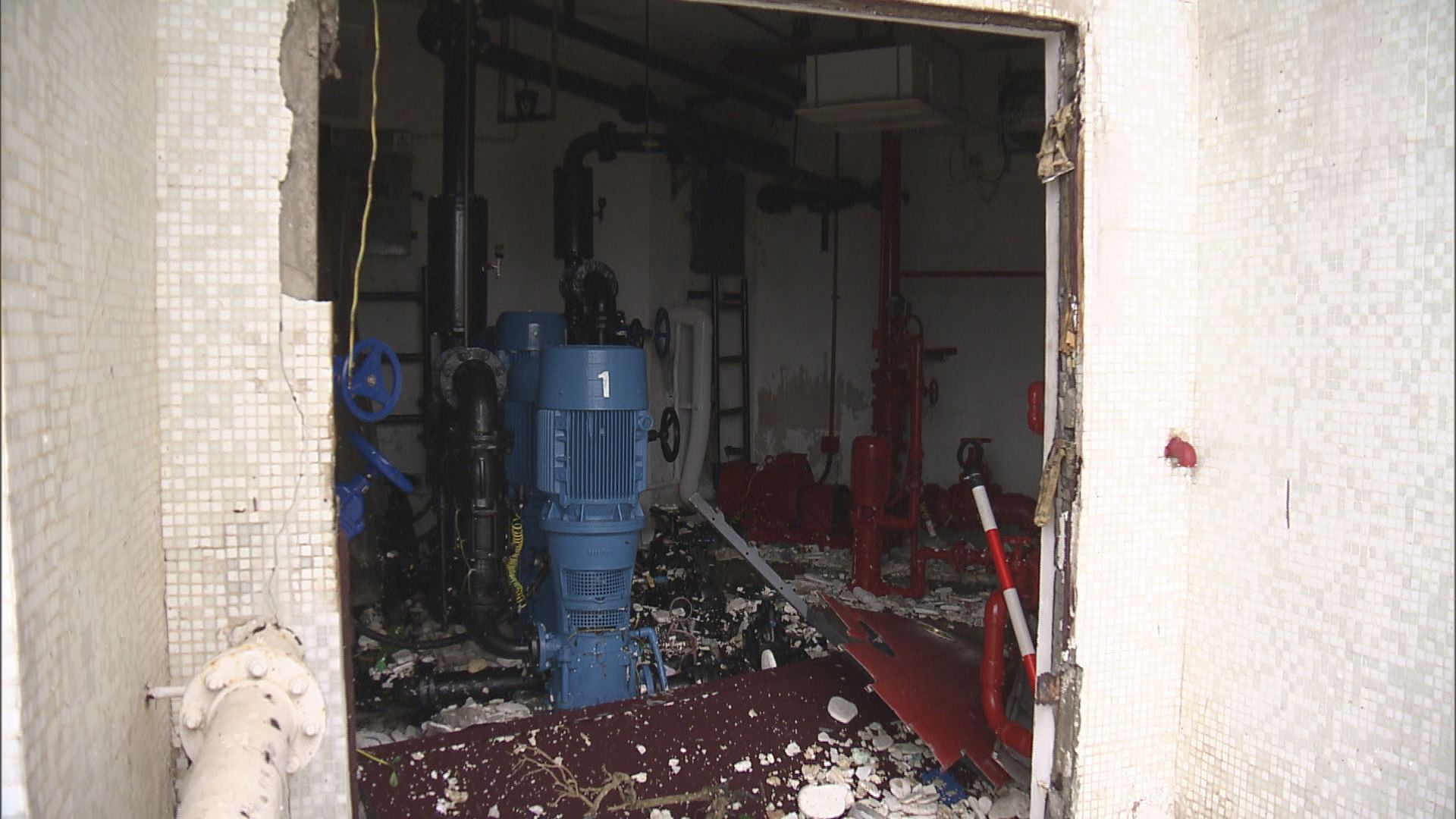 杏花邨部分單位仍未恢復水電供應