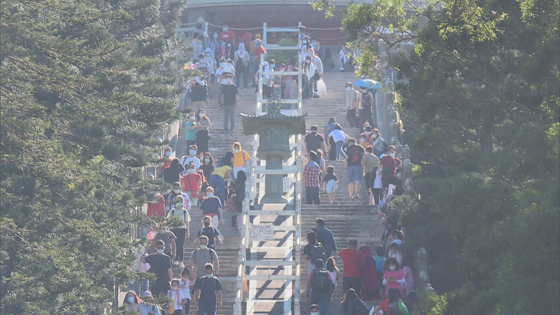 重陽節市民登高應節　有人祈求瘟疫消散