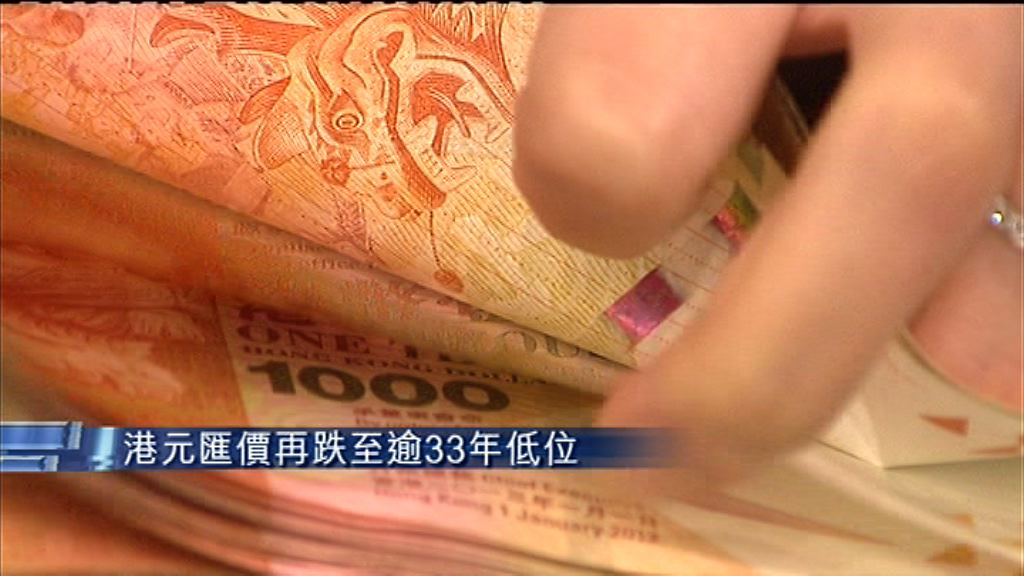 【只差2點子！】港元殘見7.8498　再逼弱方兌換保證