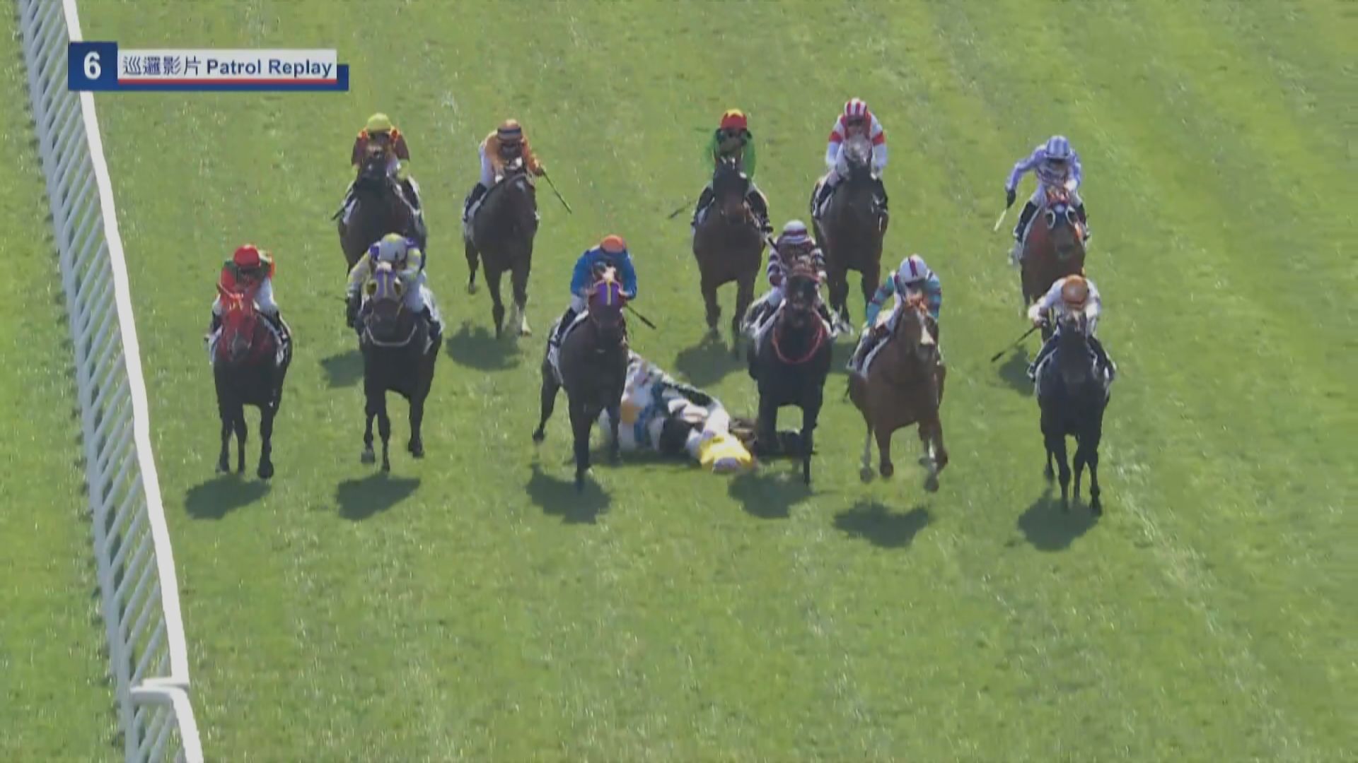 周日沙田馬場4名墮馬騎師仍需接受治療