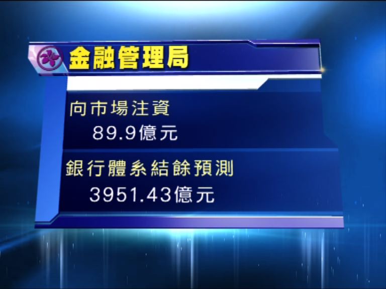 金融管理局再度向市場注資