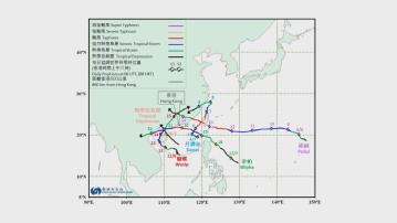 天文台料下半年仍有2至5個熱帶氣旋　進入本港500公里範圍