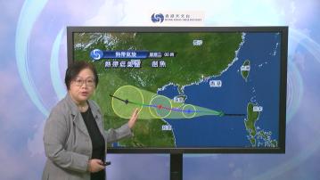 天文台：熱帶風暴「劍魚」逐漸增強　一號戒備信號至少維持至下午5時