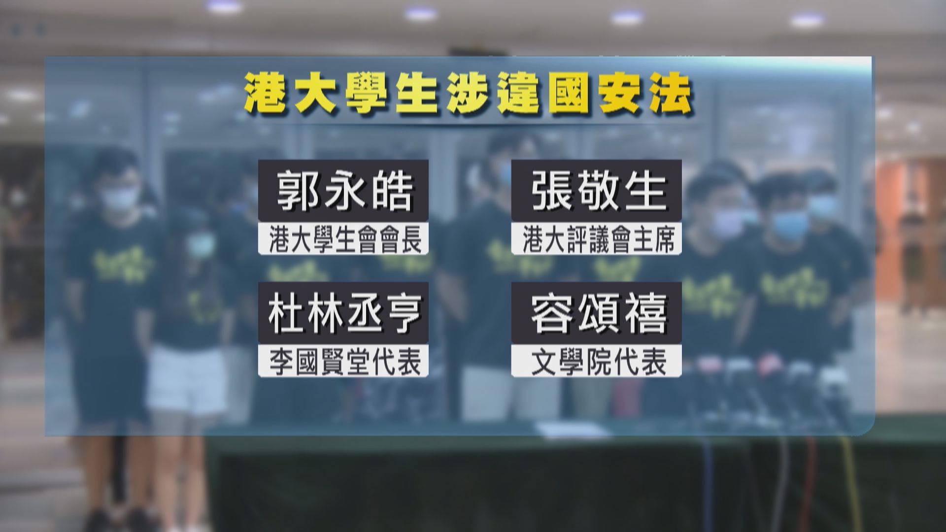 四港大生被捕　李桂華：讚揚疑兇、網上直播、向外發布構成案件元素
