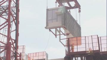 房委會示範安達臣道公營房屋組裝合成項目安裝