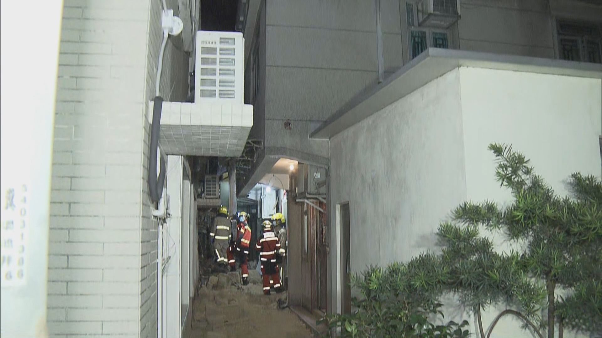 天水圍村屋倒塌一婦人受傷