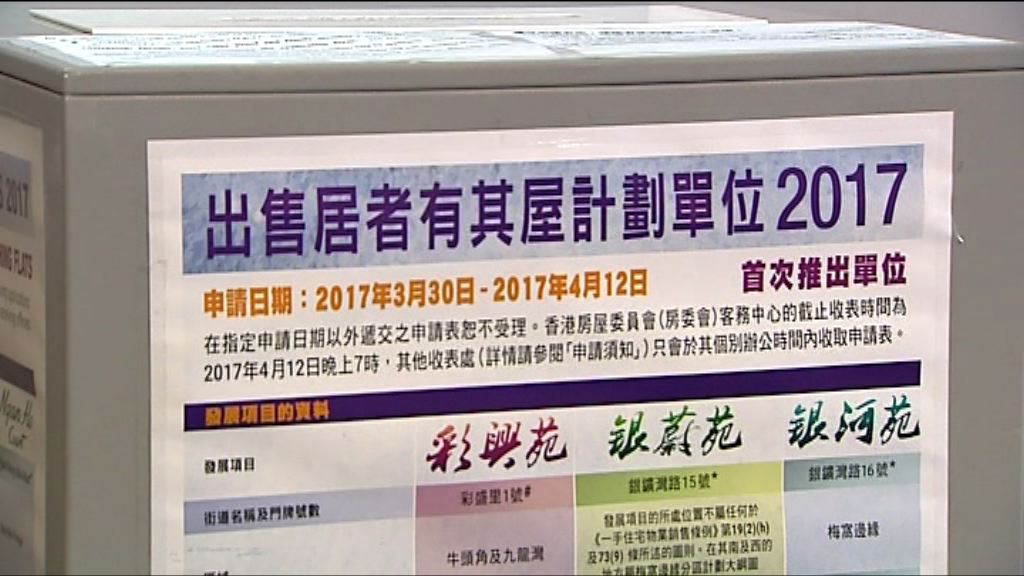 新一期居屋今起接受申請