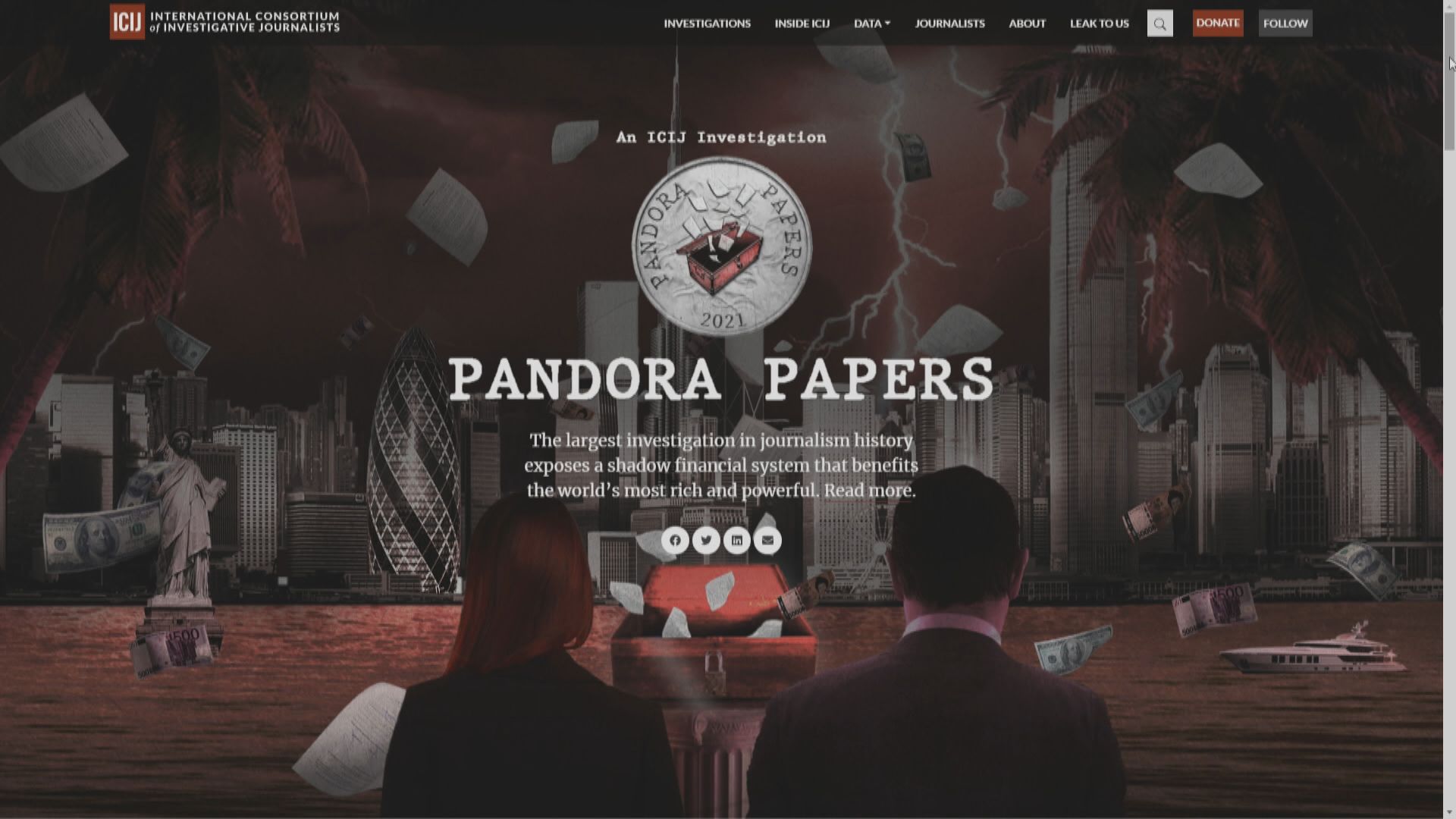 國際調查記者聯盟發表報告指多國政要涉貪污、洗錢及避稅