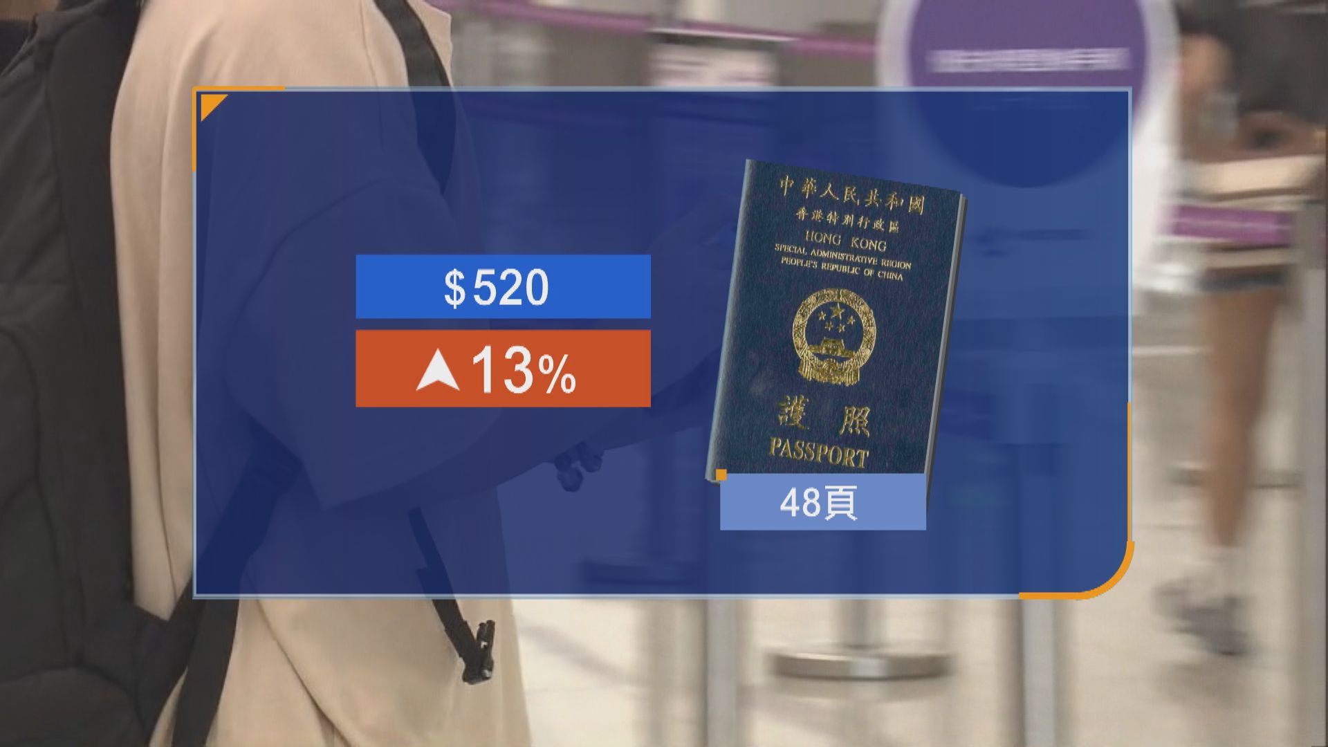 特區護照申請費擬9月起加60元　48頁護照加至520元