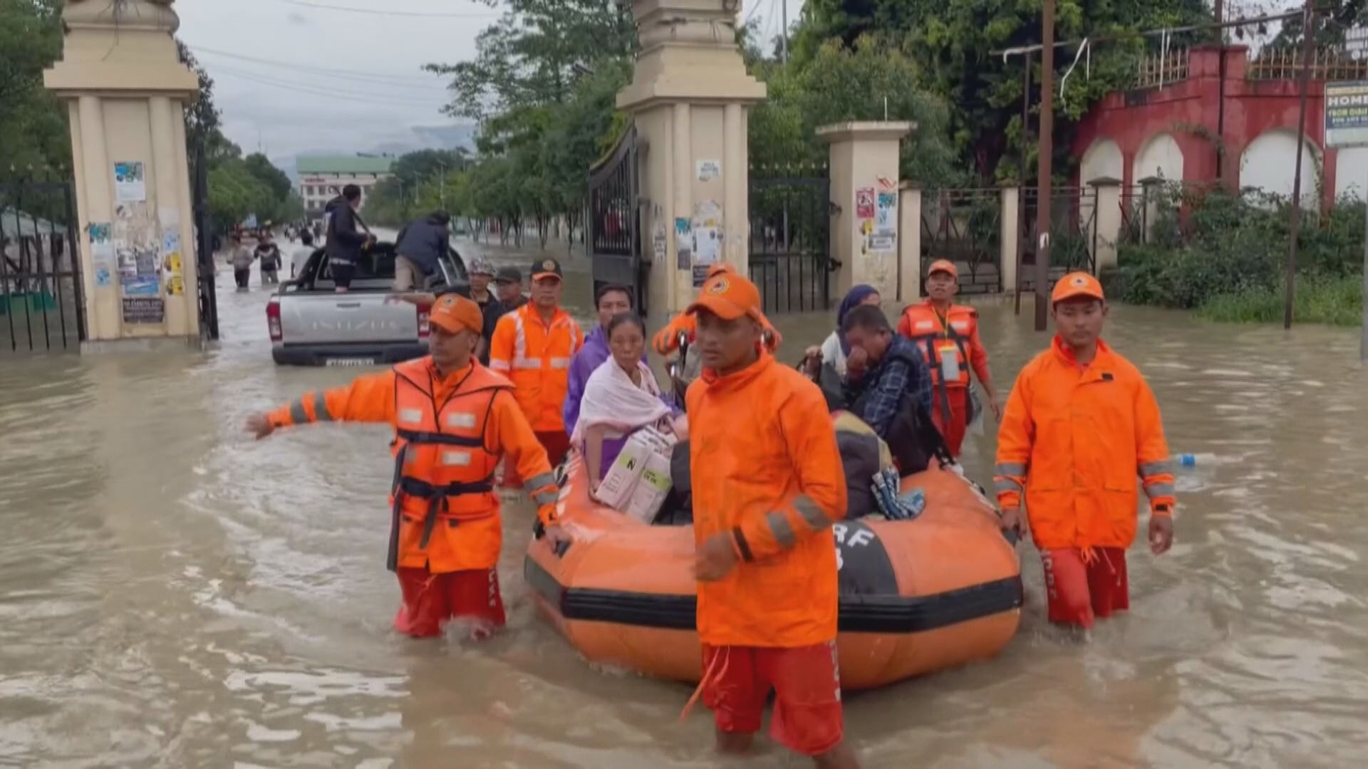 印度東北部連日水災致34人死亡