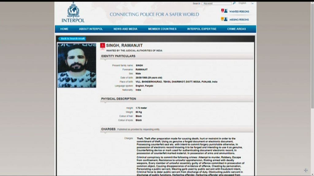 警拘印度裔疑犯　據報當局要求引渡回國受審