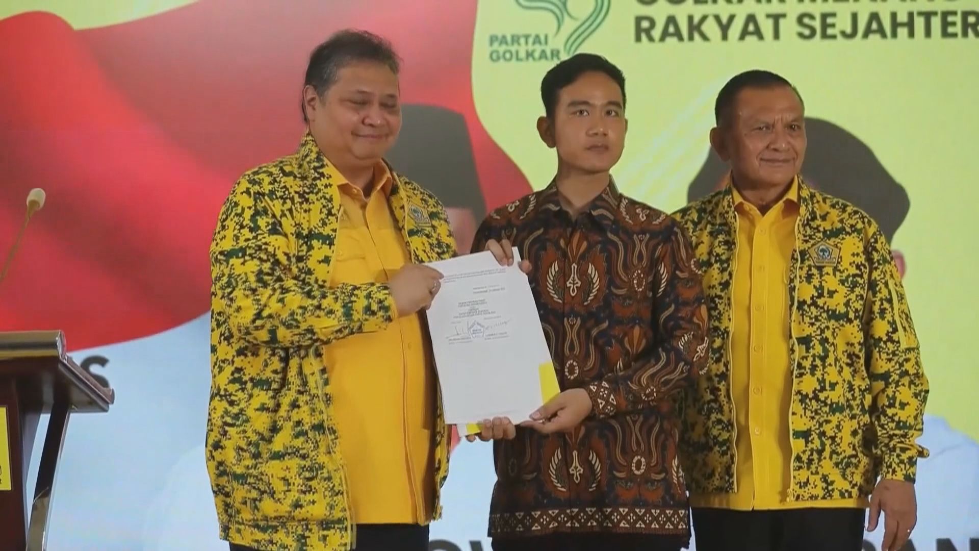 印尼國防部長選擇佐科維多多長子為總統競選拍檔