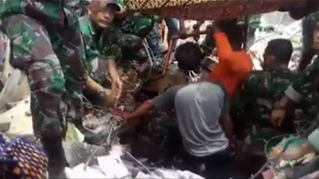 印尼地震搜救工作持續