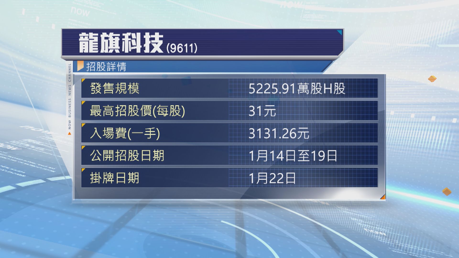 內地智能產品及服務供應商龍旗科技開始招股