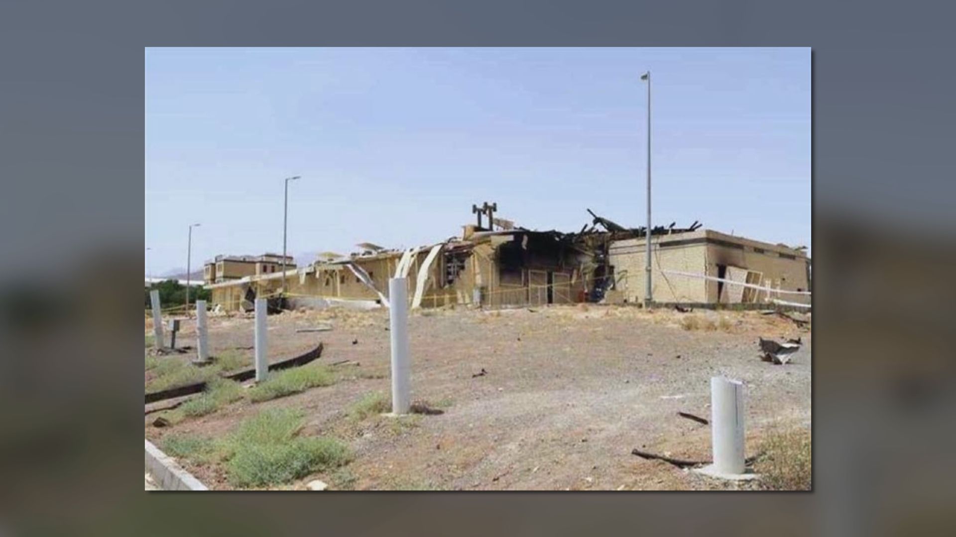 據報伊朗核設施因遭炸彈襲擊起火