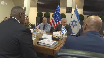 奧斯汀到訪以色列重申華府繼續軍事支援以色列