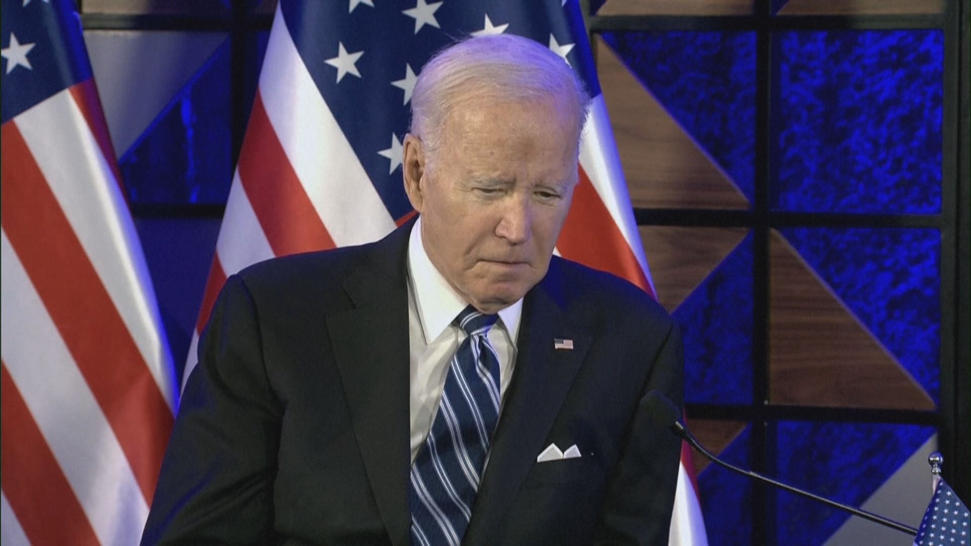 美以領袖峰會 拜登暗指巴勒斯坦武裝分子襲擊加沙醫院