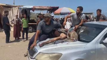 加沙汗尤尼斯遇襲 數十人死亡