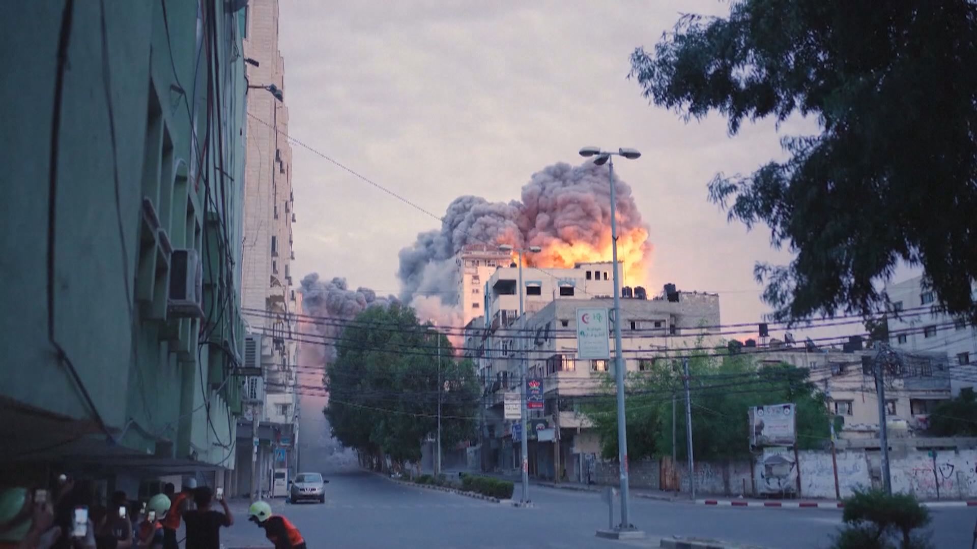 哈馬斯再向以色列發動火箭炮攻擊 以色列持續空襲加沙