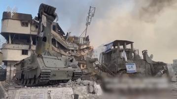 以軍拉倒哈馬斯擺放被毀以軍軍車 哈馬斯發放伏擊以軍車隊片段