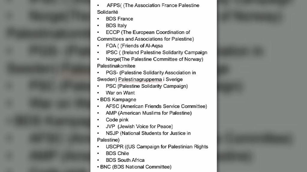 以色列禁止抵制以國非政府組織入境