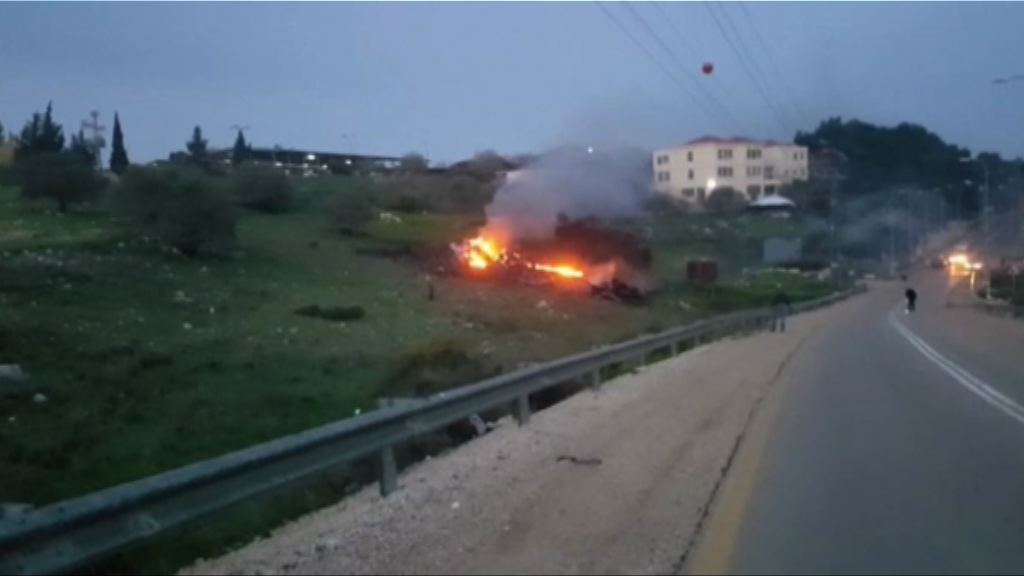 以軍戰機遭敘利亞導彈擊中兩人傷