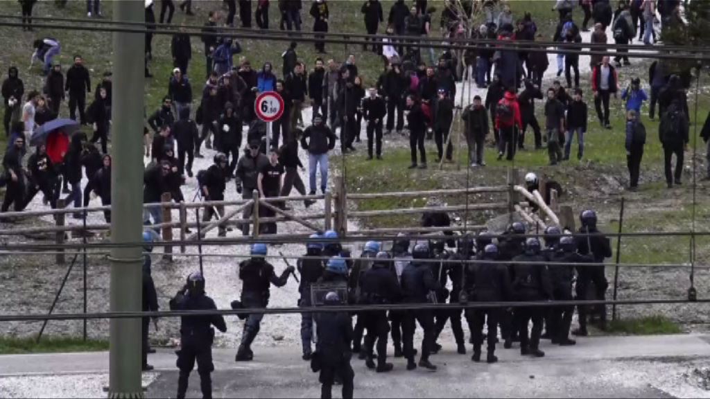 意國示威者抗議邊境管制釀警民衝突