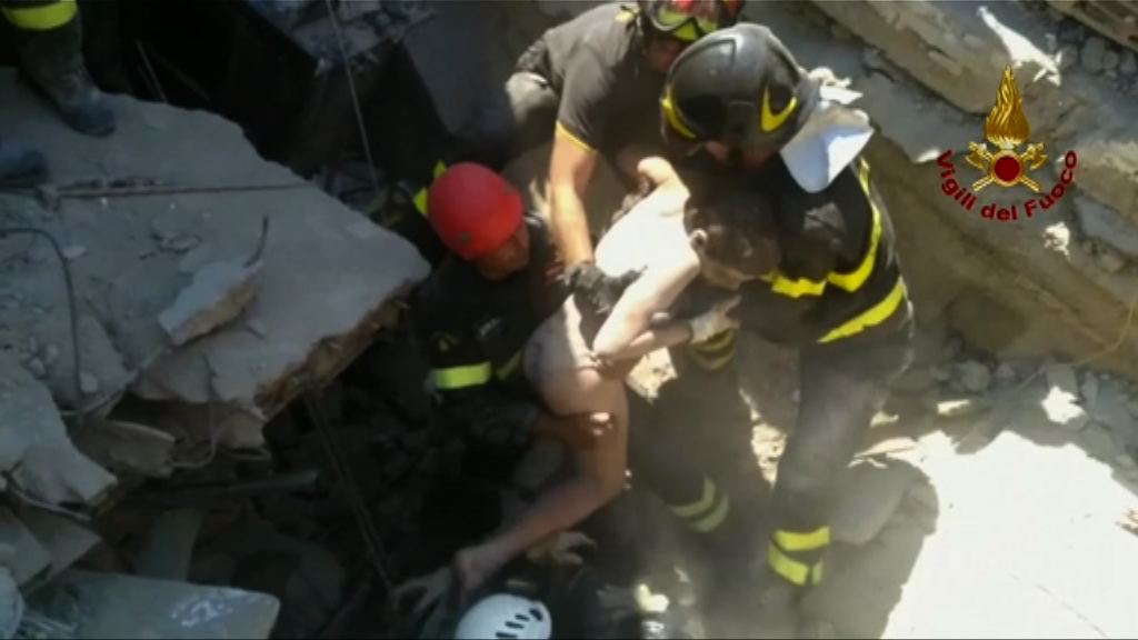 意大利度假小島4級地震多人死傷