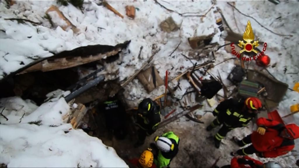 意大利雪崩事故死亡人數增至15人 