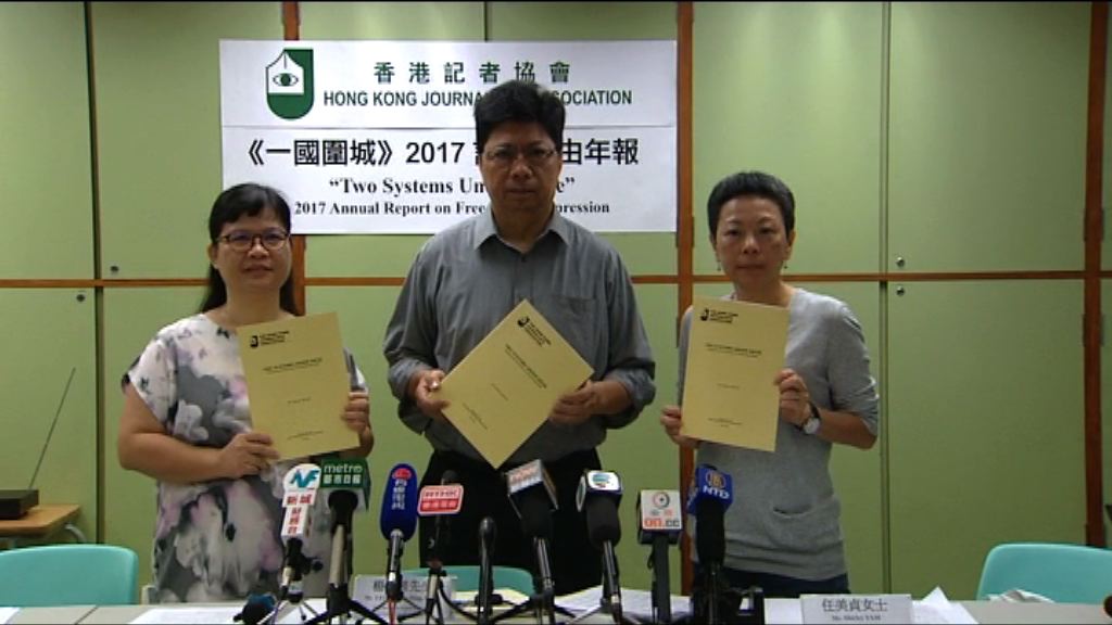 記協年報：憂傳媒自我審查情況惡化