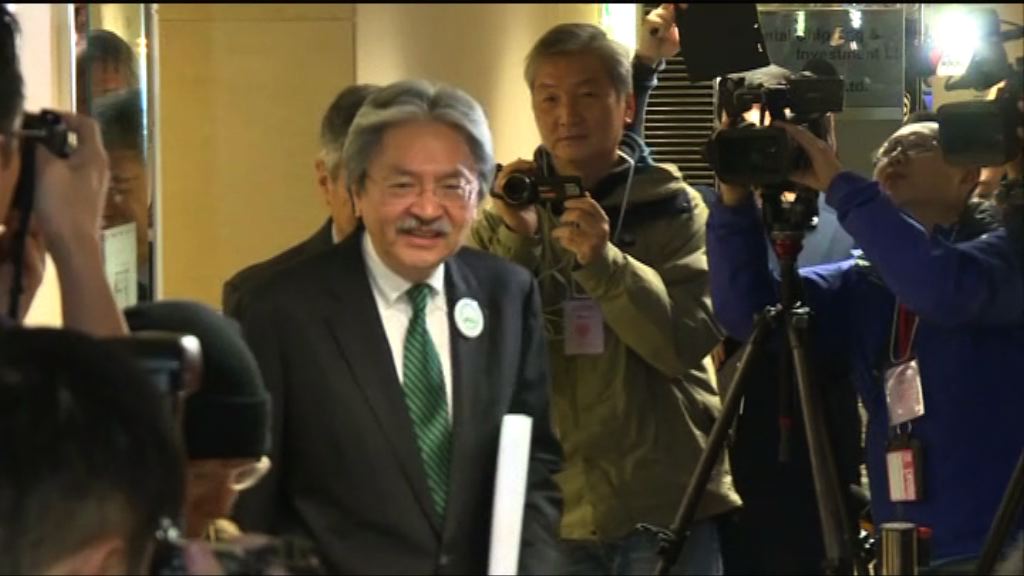 曾俊華160提名有效　獲確認為首位候選人