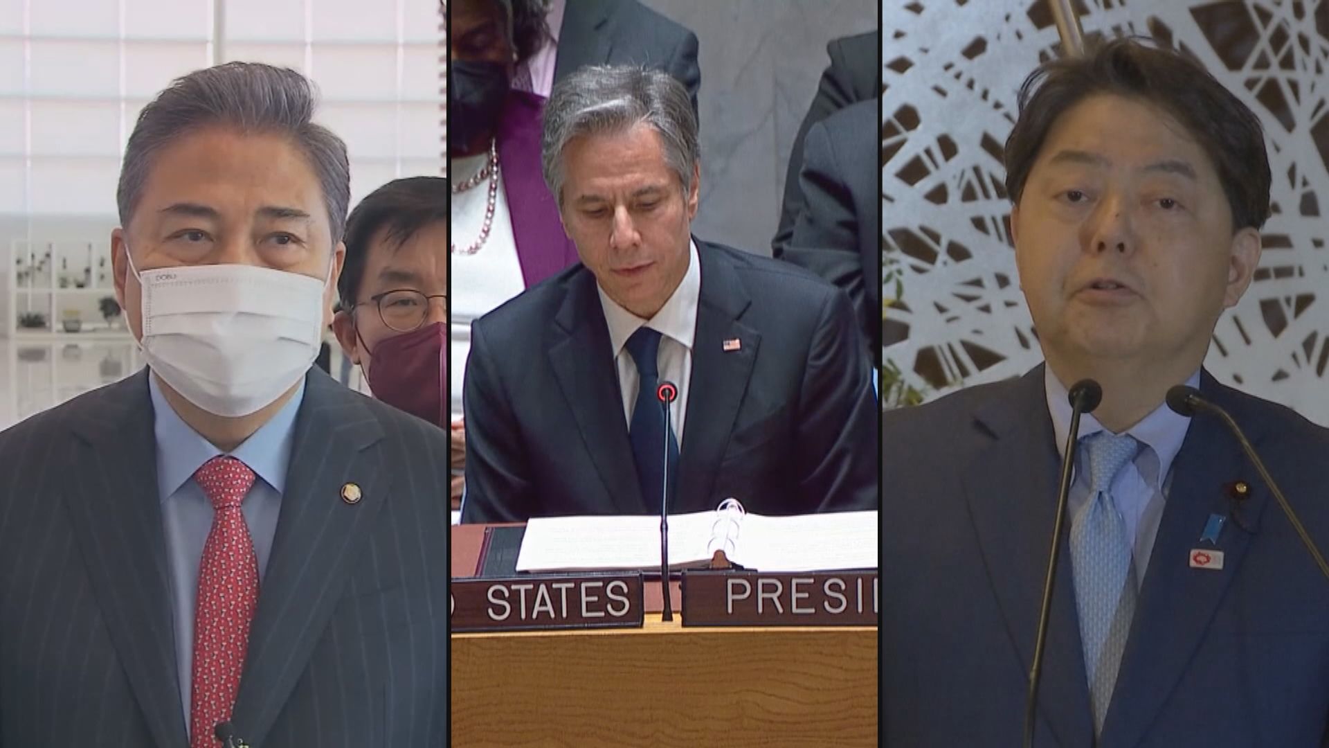 美日韓外長就北韓接連試射導彈發表聯合聲明