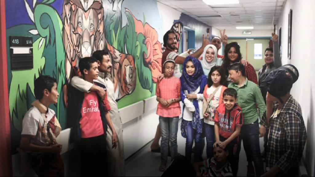 藝術家探訪醫院　點亮戰亂地區兒童生命