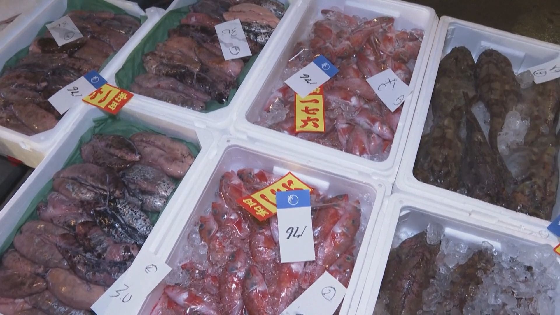 中國上月進口日本水產品總額較去年同期少三成