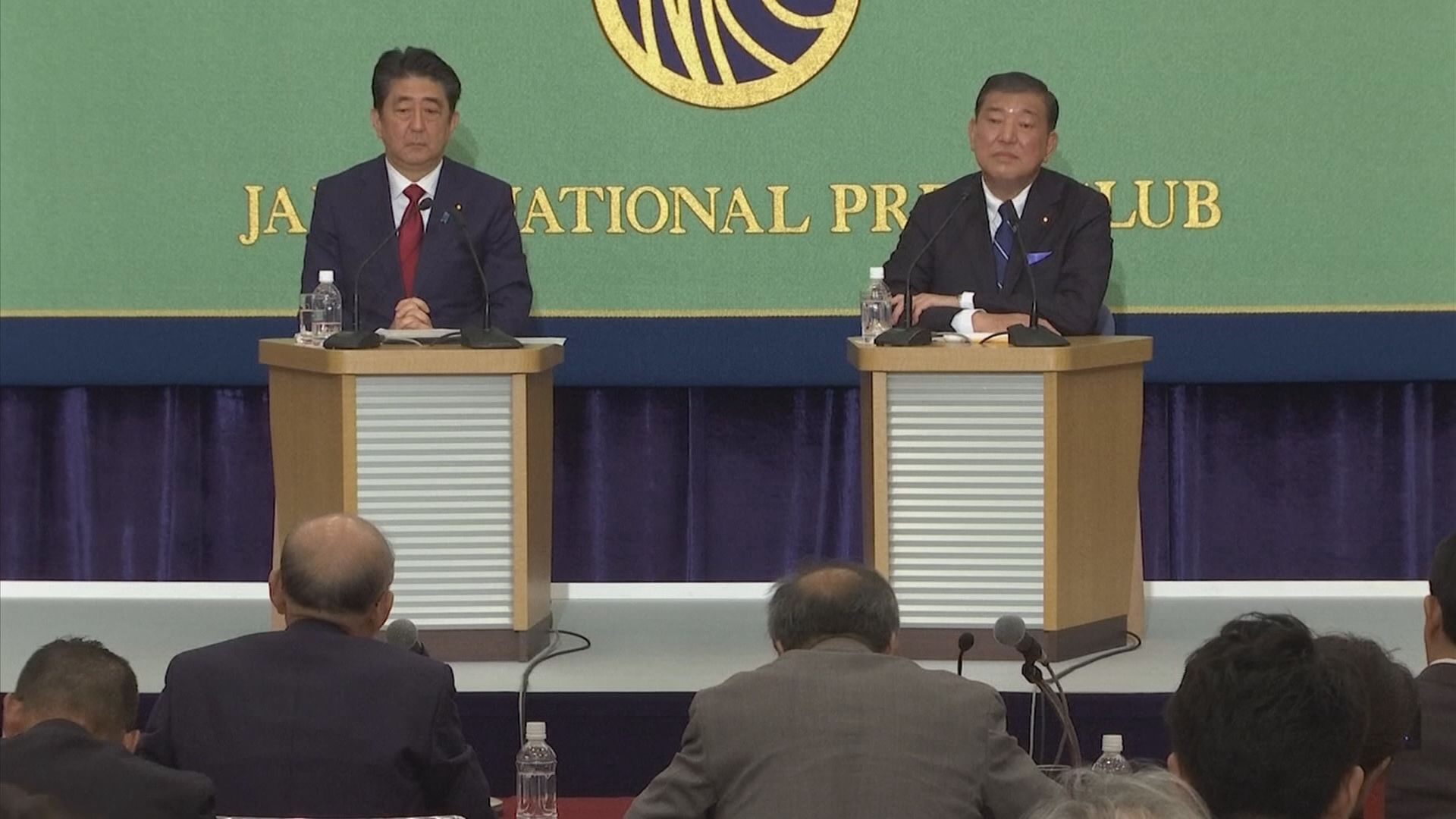 日本自民黨總裁選戰舉行辯論