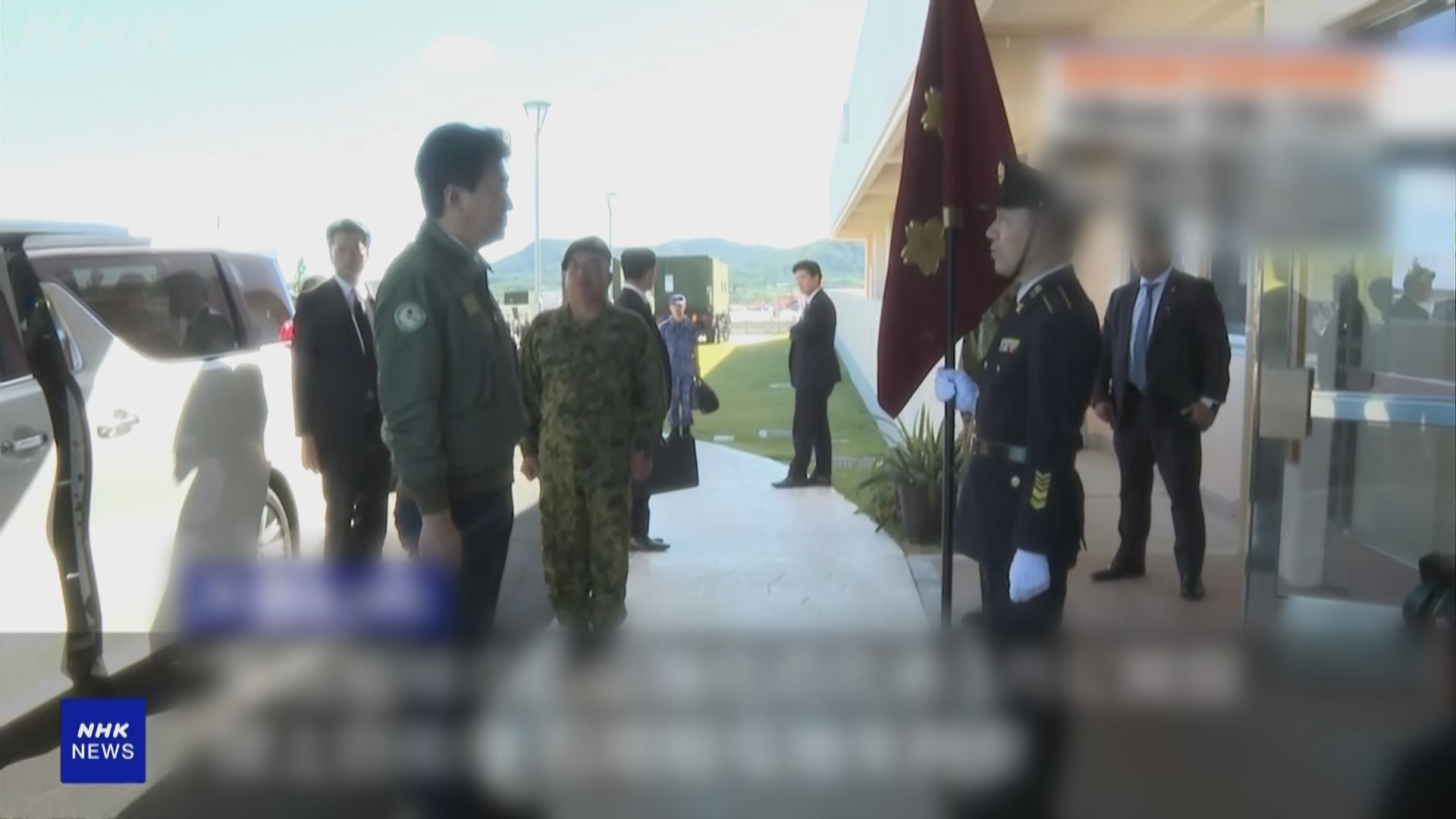 木原稔視察日本陸上自衛隊石垣駐屯地