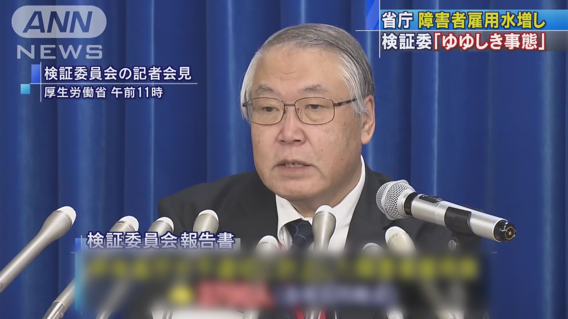 報告指日本政府聘用殘障人士數目造假