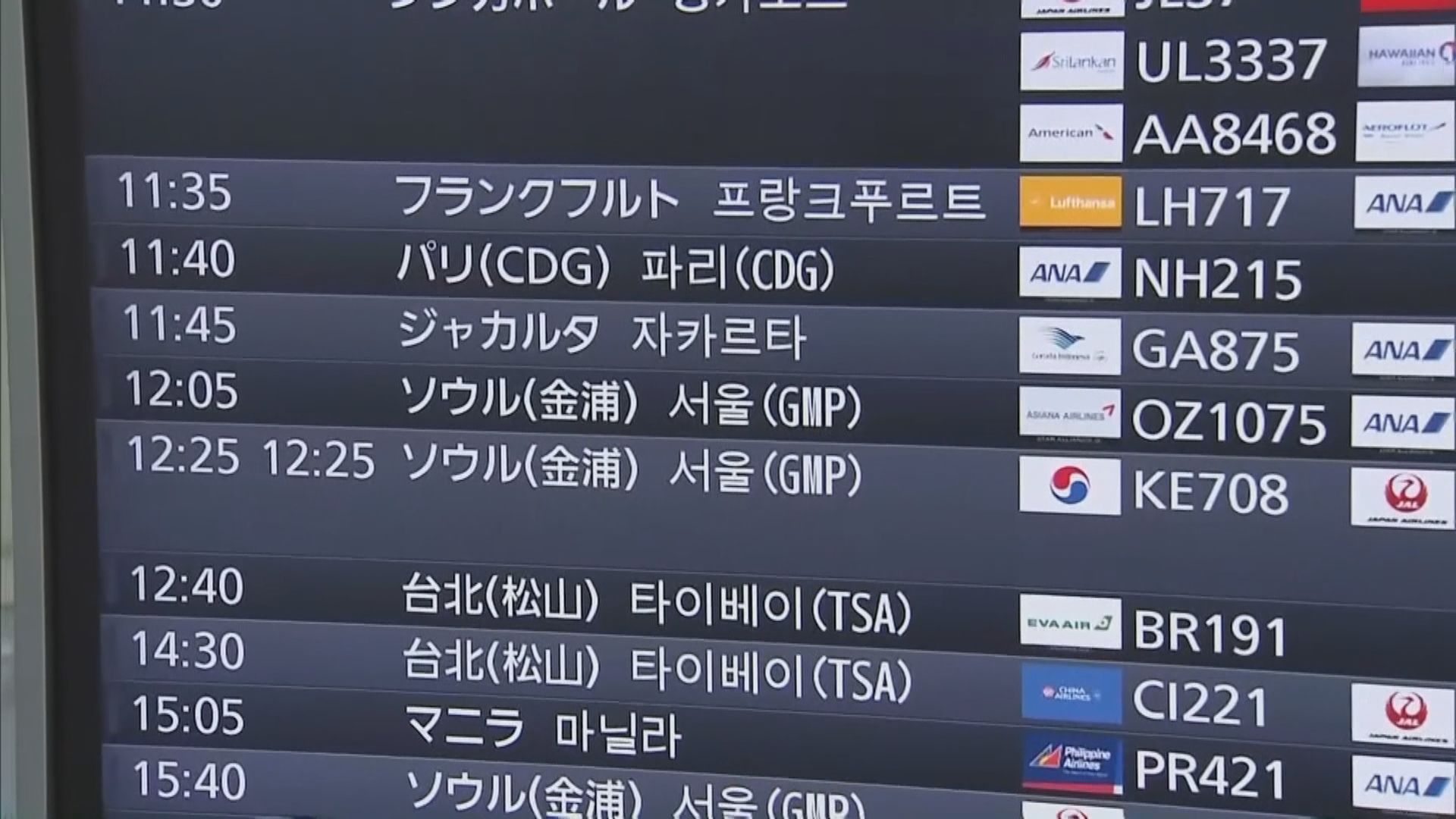 東京羽田機場來往首爾金浦機場航班　相隔兩年後復飛