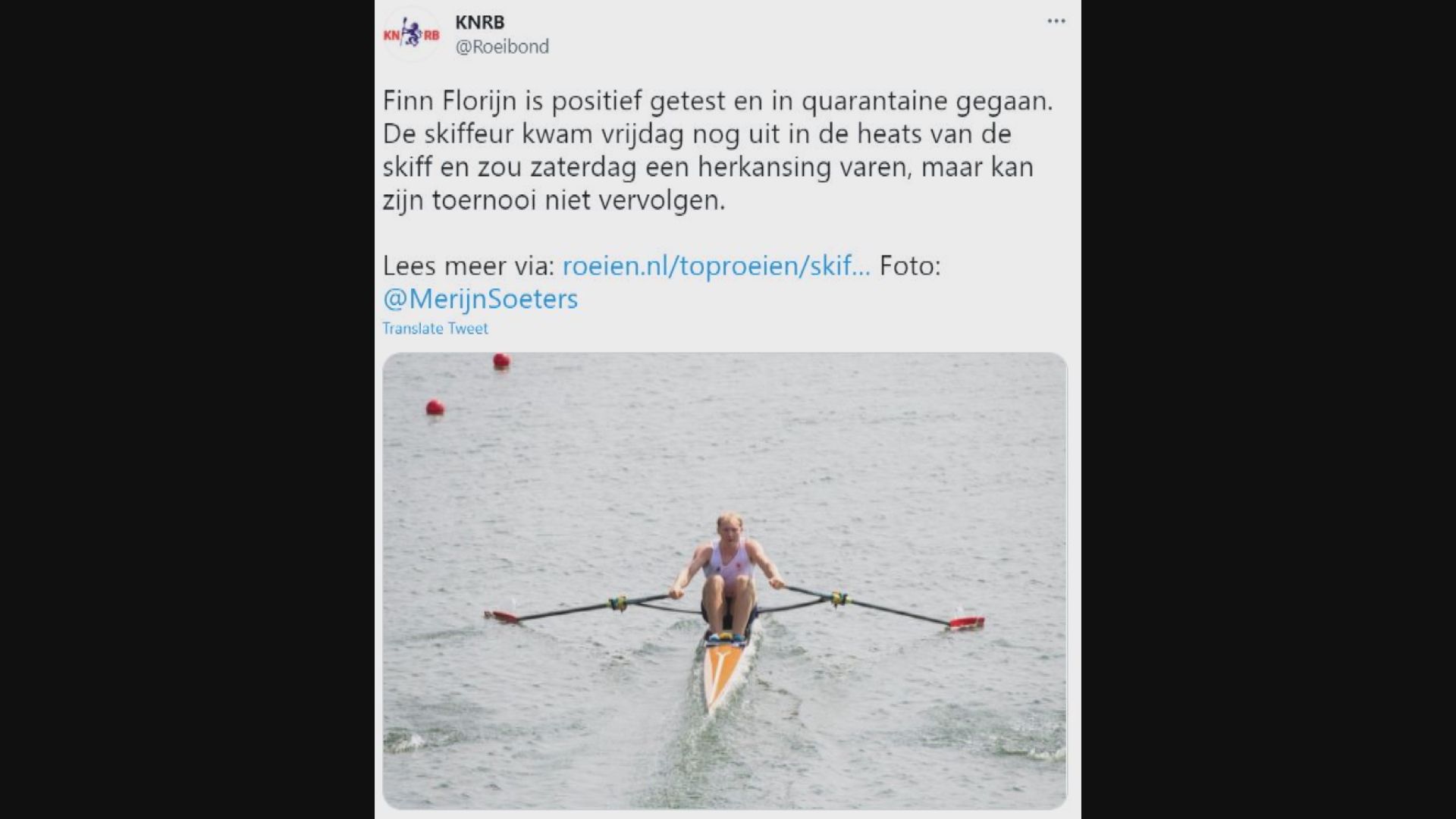 首次有運動員東奧賽後確診新冠病毒